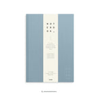 A4 Notebook Lyseblå Linned