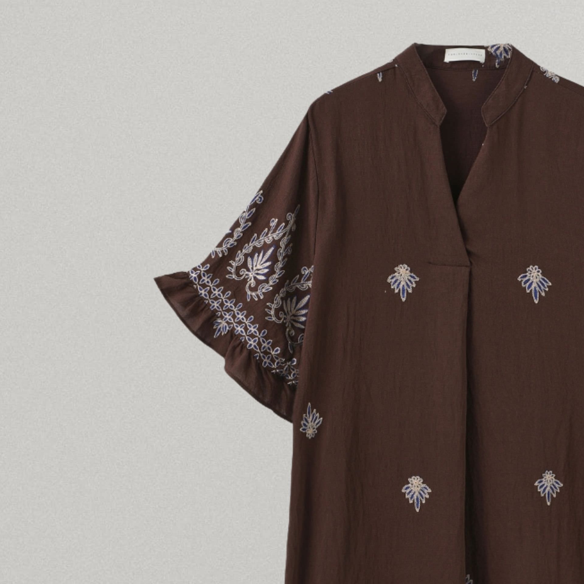 Alfild kjole - Mørkebrun