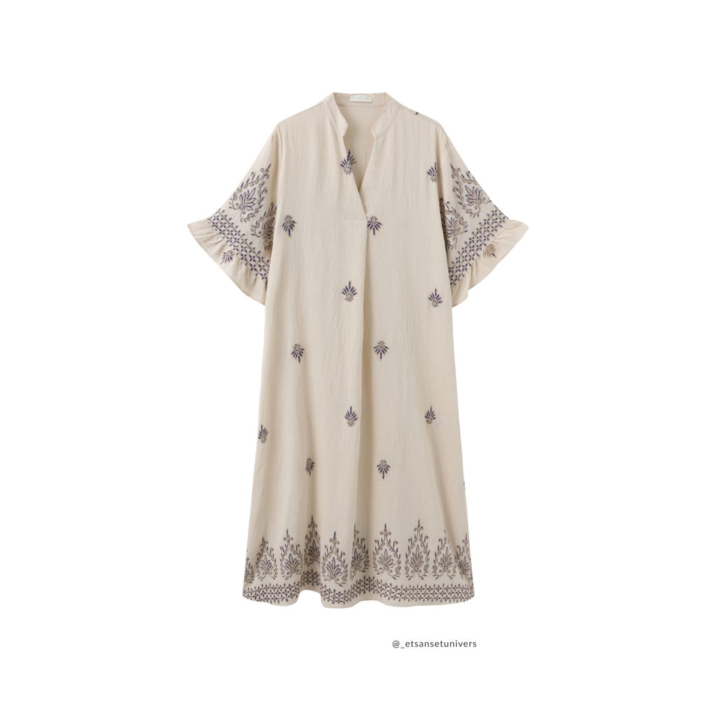 Alfild kjole - Lys sand