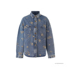 Denim jakke i klassisk snit og feminine detaljer – Et Sanset Univers