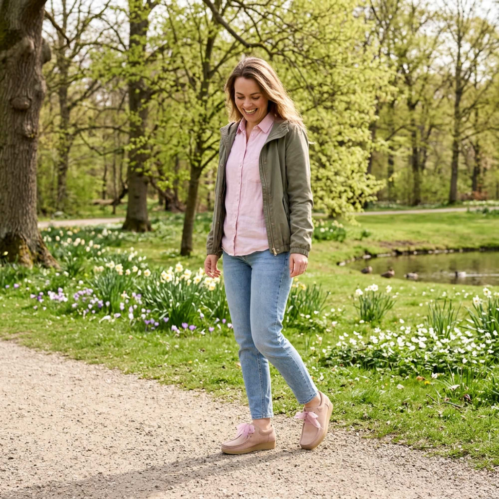 Anna suede - light rose romantic