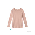 Langærmet OEKO-TEX® bomuldsbluse i blid rosa – Et Sanset Univers
