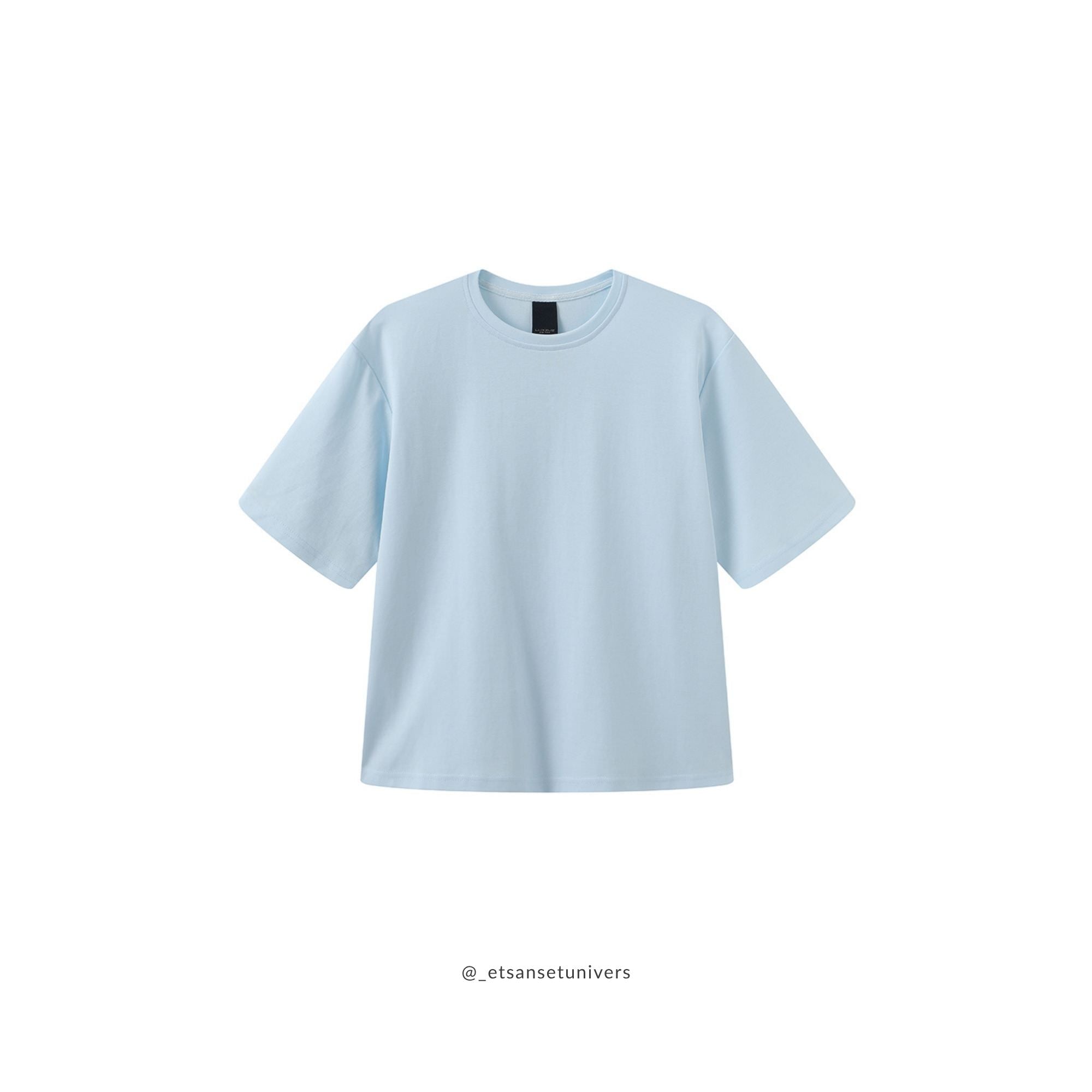 Boxy T-shirt - Bomuld - Sweet fresh mint - set forfra - Et Sanset Univers