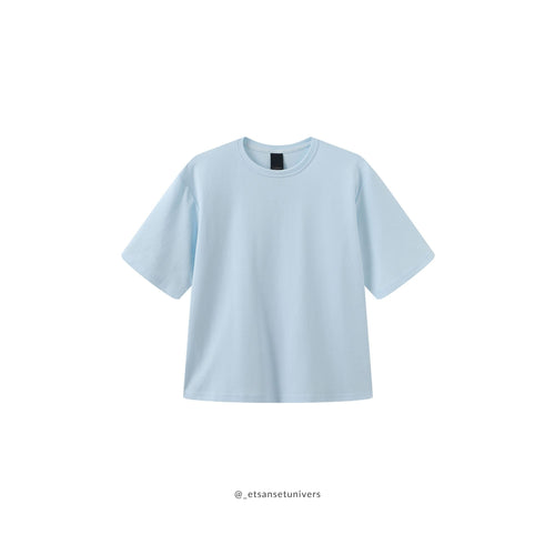 Boxy T-shirt - Bomuld - Sweet fresh mint - set forfra - Et Sanset Univers