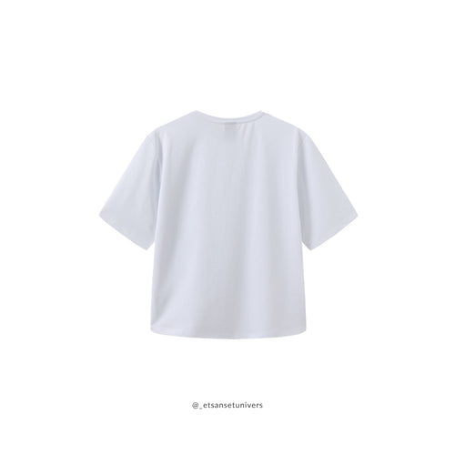 Boxy T-shirt - Hvid