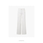 Carol Loose - Medium Length - White Denim jeans - OEKO-TEX økologisk bomuld - set forfra - et sanset univers