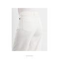 Carol Loose - Medium Length - White Denim jeans - OEKO-TEX økologisk bomuld - set close up bagfra - et sanset univers