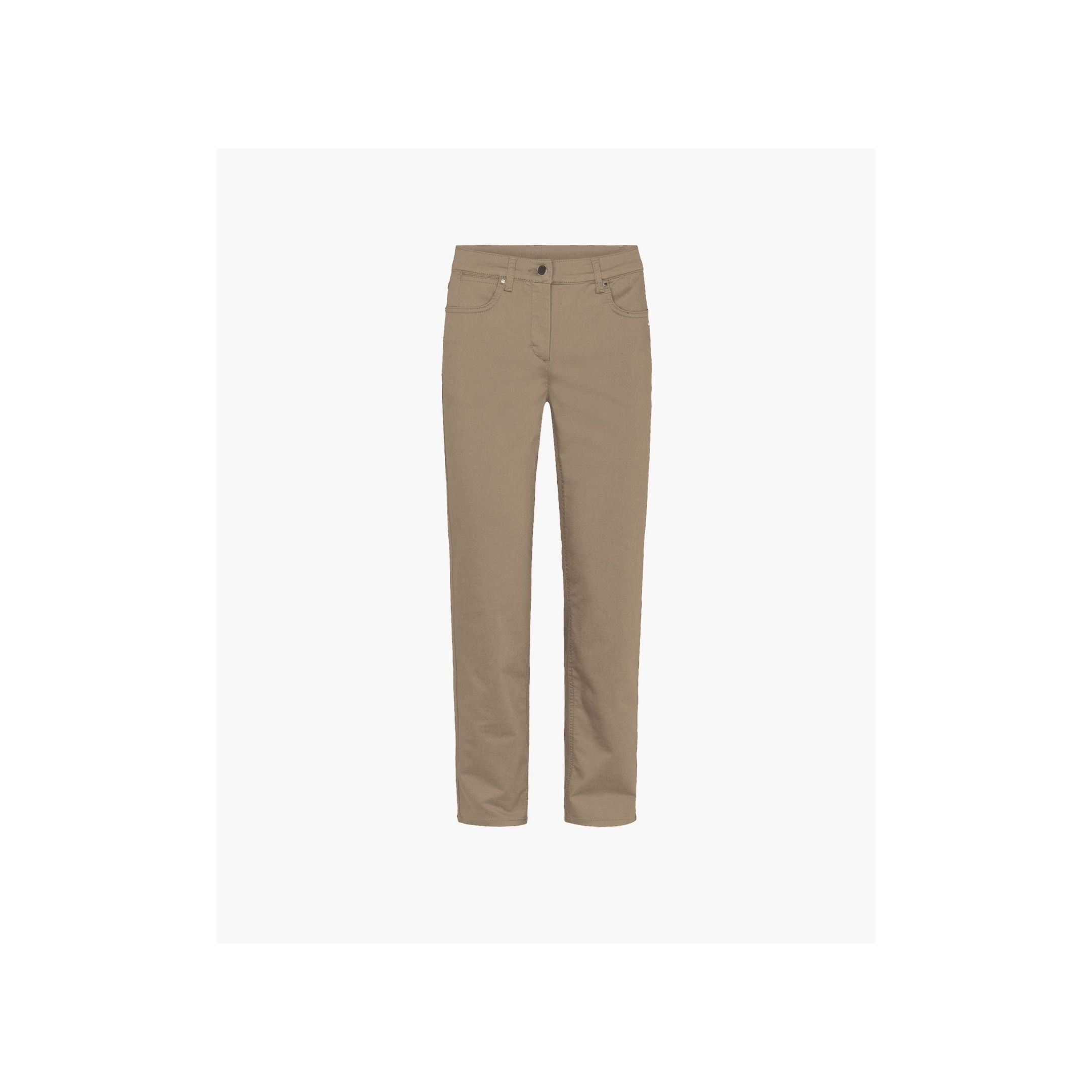 Charlotte Regular - Medium Længde - Cafe Latte - OEKO-TEX økologisk bomuld - set forfra - et sanset univers