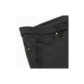 ⭐ Bestseller - Charlotte Regular bukser - Medium Længde - farve Sort - OEKO-TEX økologisk bomuld - set close up af forlomme - et sanset univers