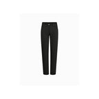 ⭐ Bestseller - Charlotte Regular bukser - Medium Længde - farve Sort - OEKO-TEX økologisk bomuld - set forfra - et sanset univers