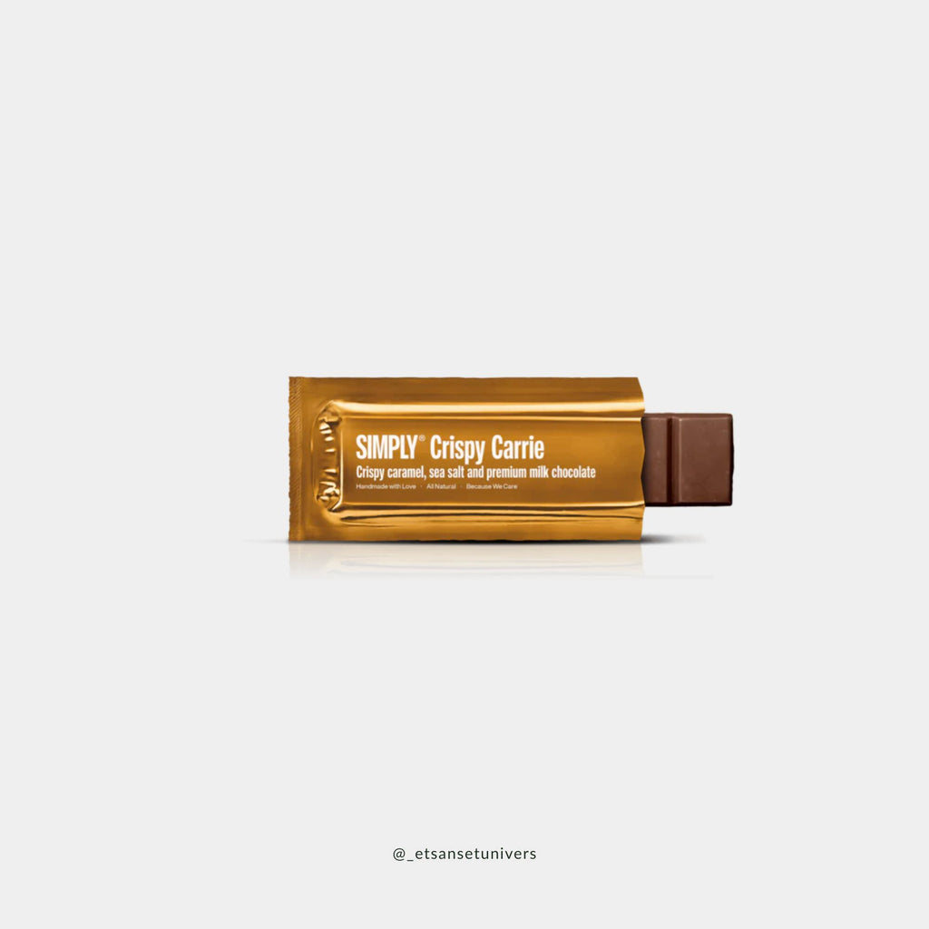 Simply® Crispy Carrie BAR – glimt af den prisvindende chokoladebar med karamel og havsalt