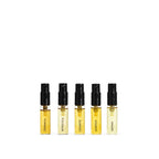 PORCELAIN Curiosity Set – fem duftvials: Osmanth, Myristica, Cerdaté, Jasmâda og Gerain – Et Sanset Univers