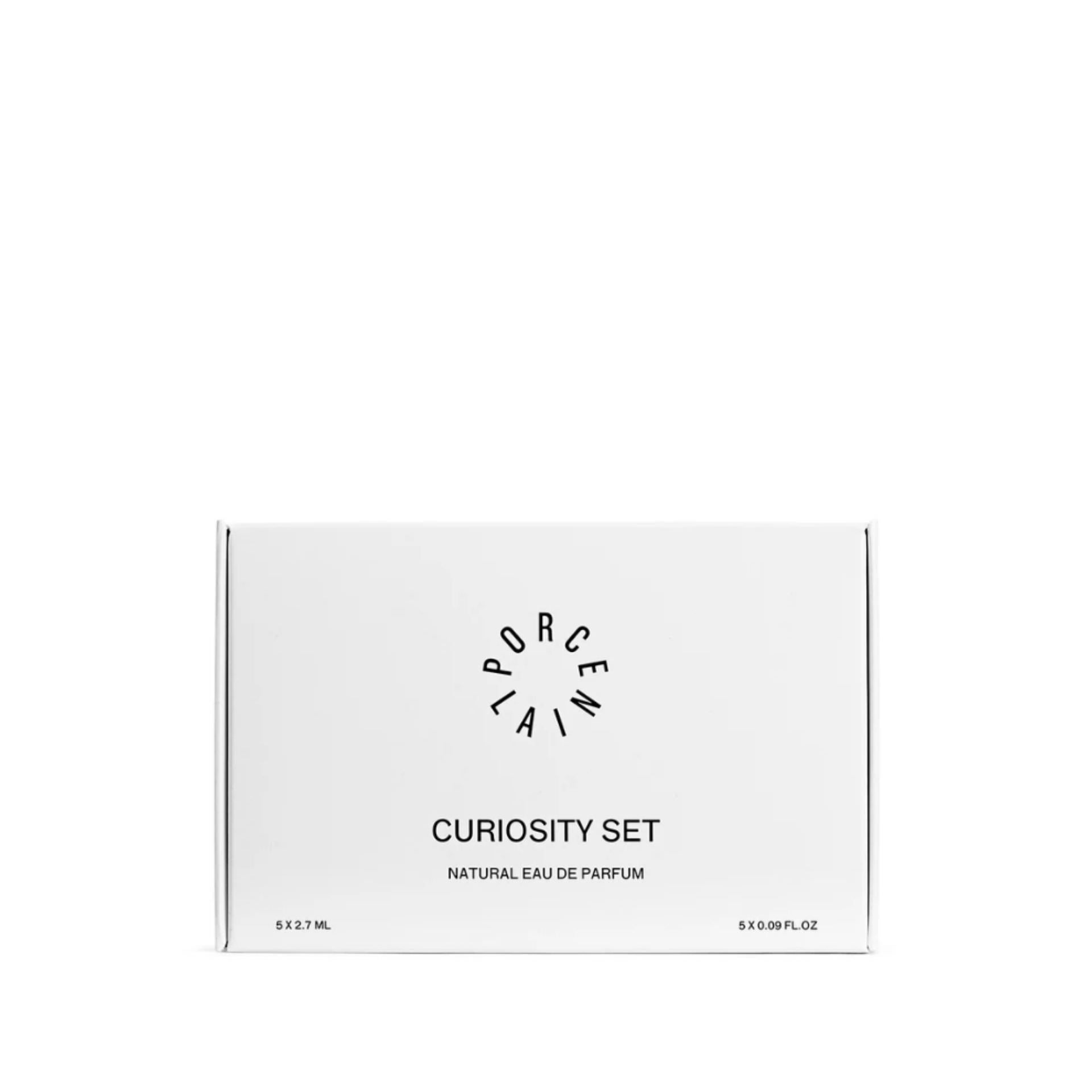 PORCELAIN Curiosity Set – lukket æske med fem naturlige parfumer – Et Sanset Univers