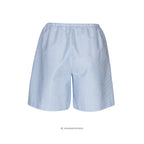 Elilisho Shorts i Palace Blue – klassisk blå/hvid stribet shorts med behageligt fit, vist bagfra - Et Sanset Univers