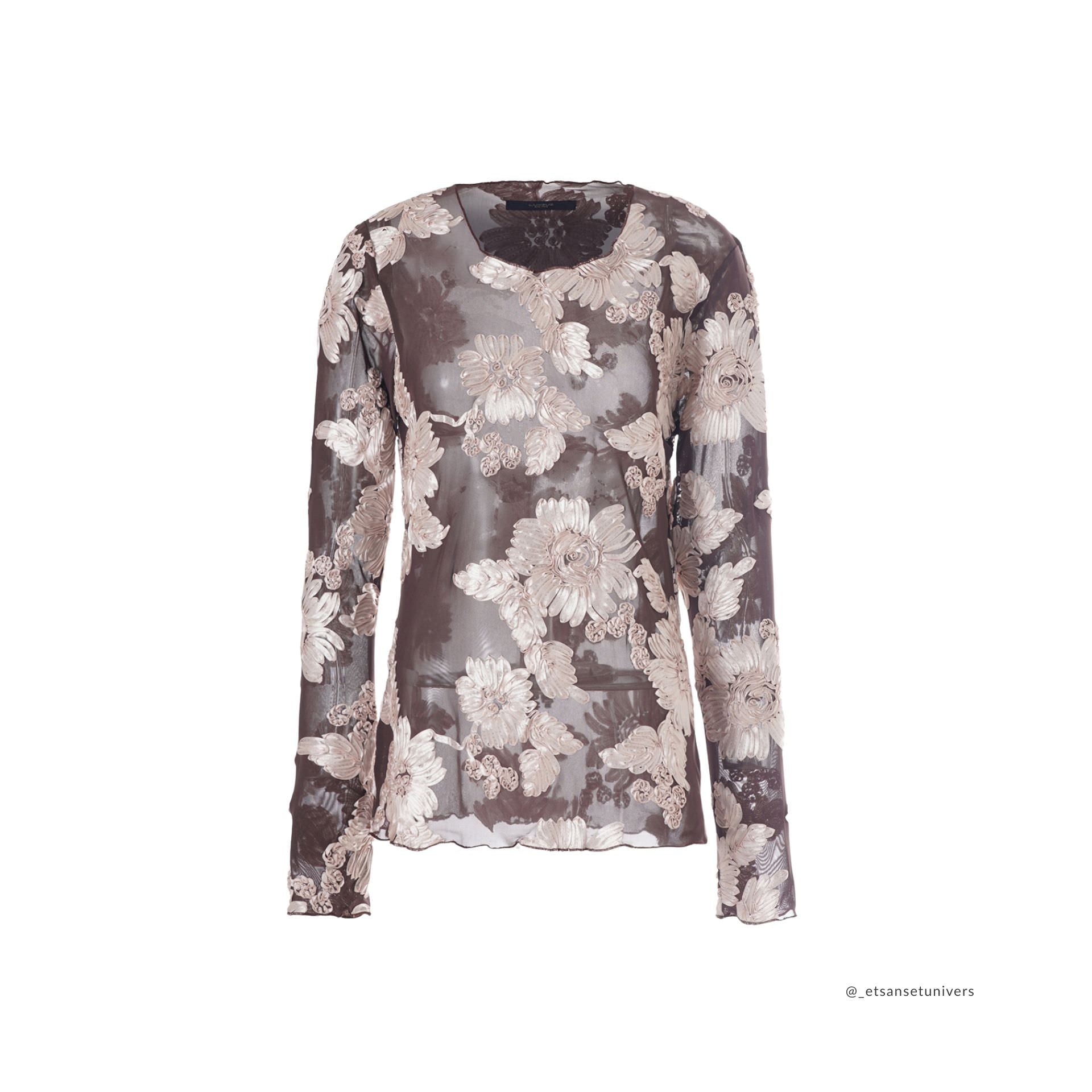 Florana Mesh - Chocolate Plum