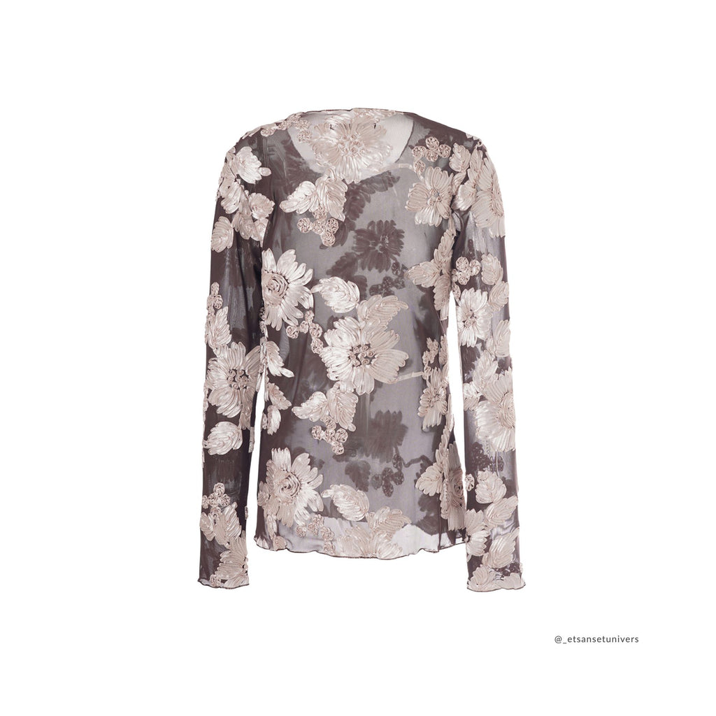 Florana Mesh - Chocolate Plum