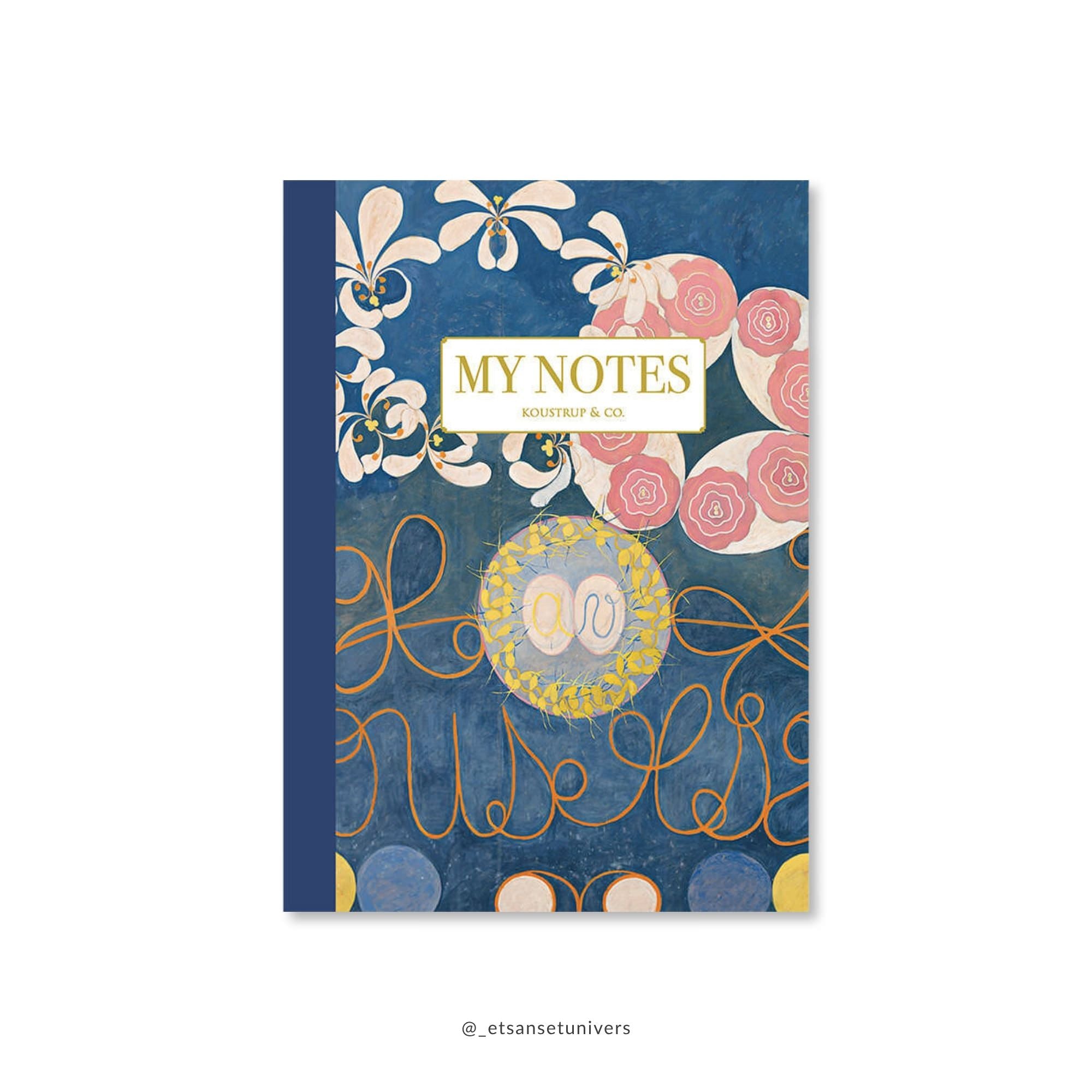 Noteshæfte med Hilma af Klint - motiv variant 1 – Et Sanset Univers
