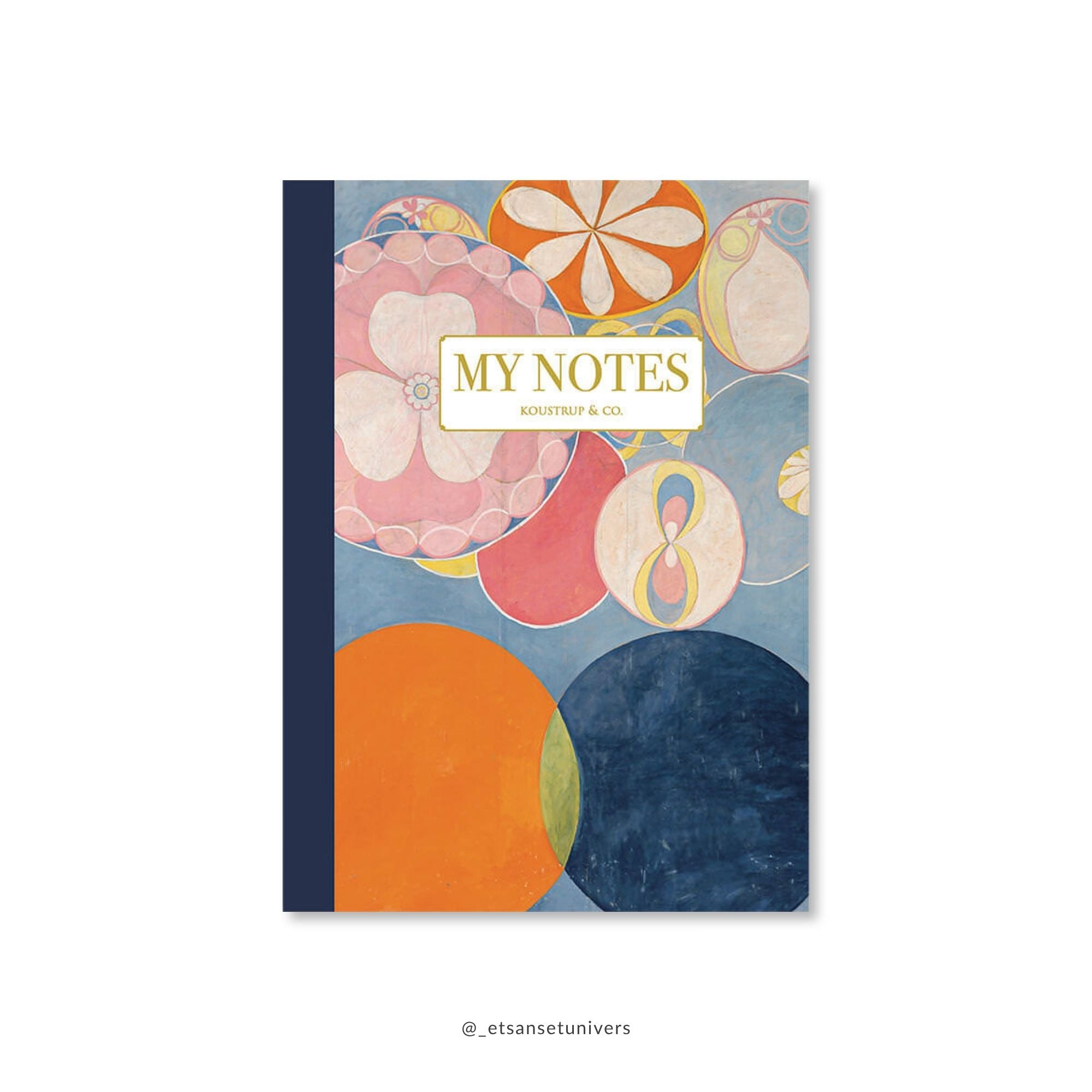 Noteshæfte med Hilma af Klint - motiv variant 2 – Et Sanset Univers