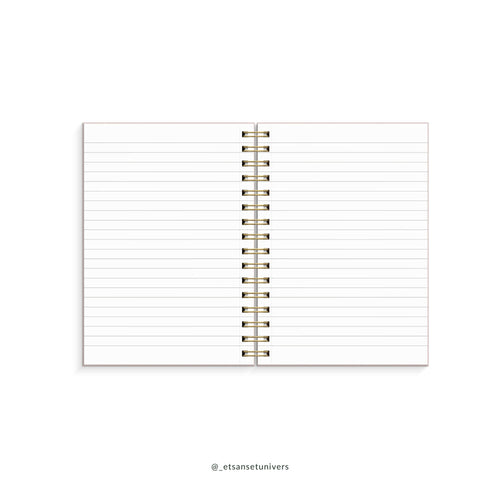 Notesbog A5 Pink Botanik