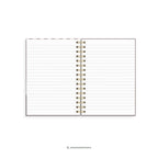 Notesbog A5 Pink Bourgogne Strib