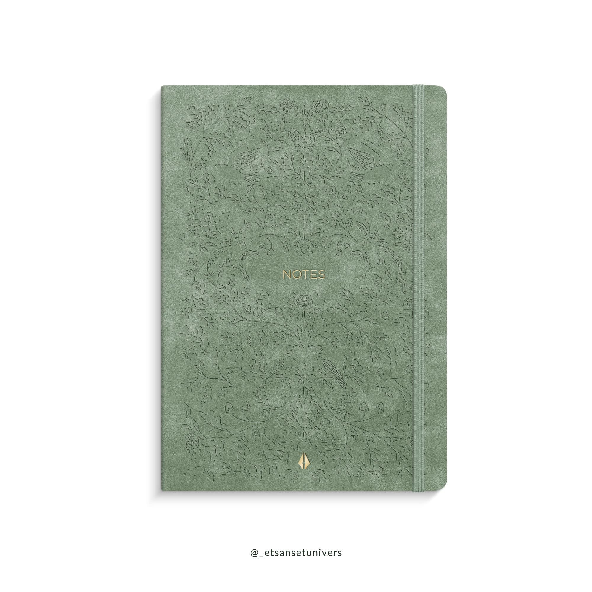 Notesbog blød Deluxe A5 - Skovgrøn
