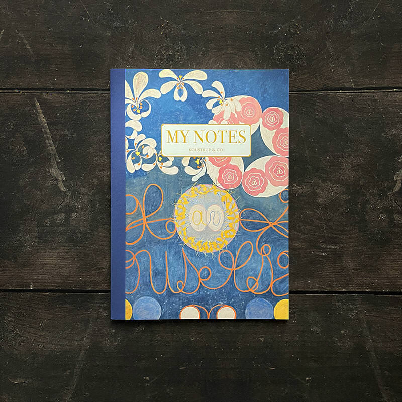 Noteshæfte med Hilma af Klint - motiv variant 2 – stiliseret - Et Sanset Univers