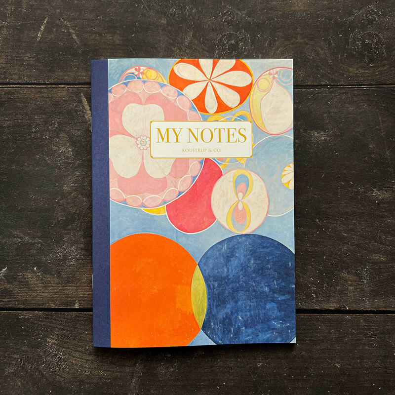 Noteshæfte med Hilma af Klint - motiv variant 2 – stiliseret - Et Sanset Univers