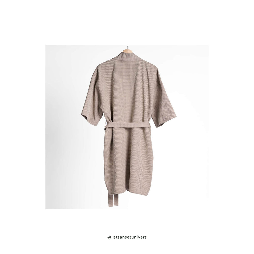Piqué collection - Badekåbe - Clay stone
