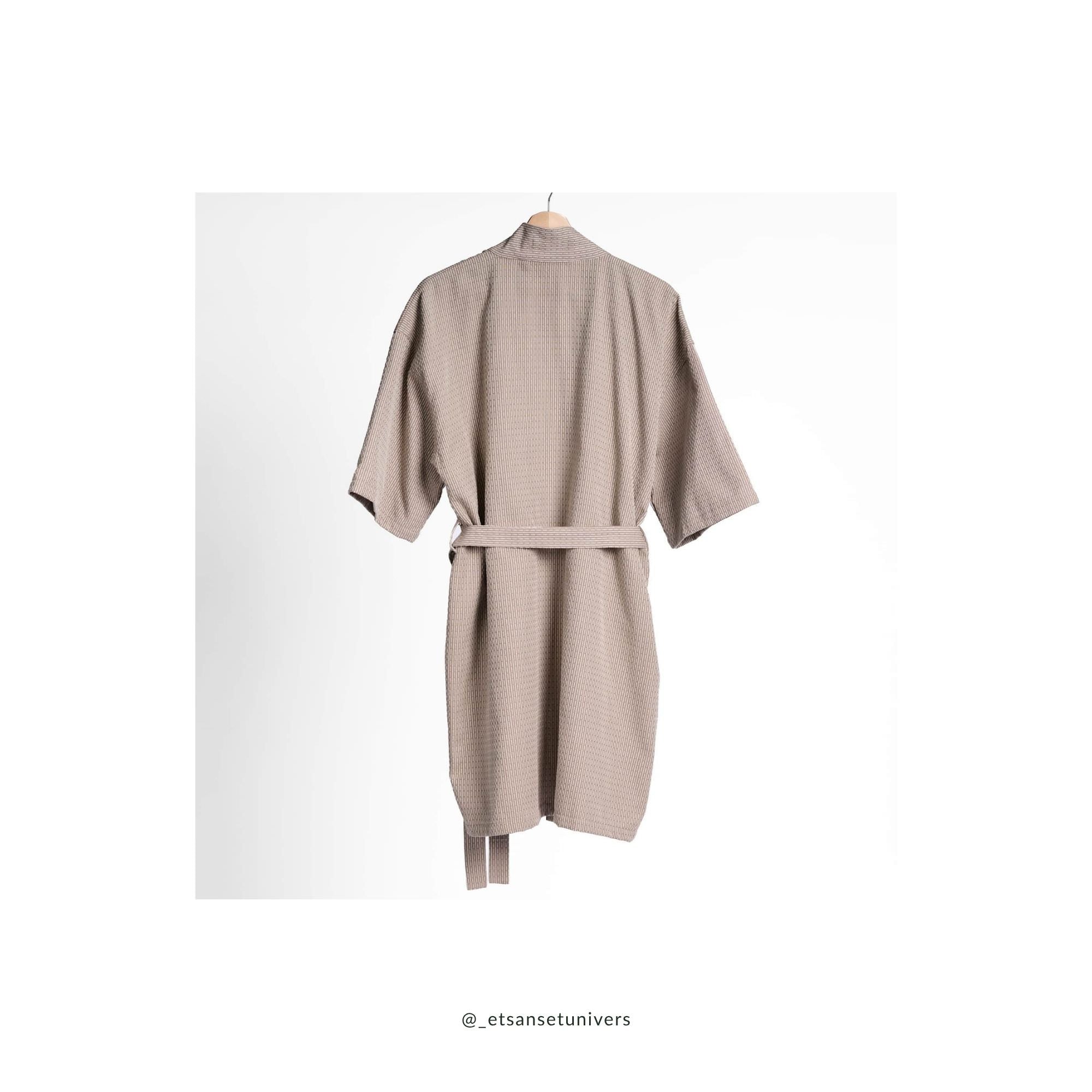 Piqué collection - Badekåbe - Clay stone