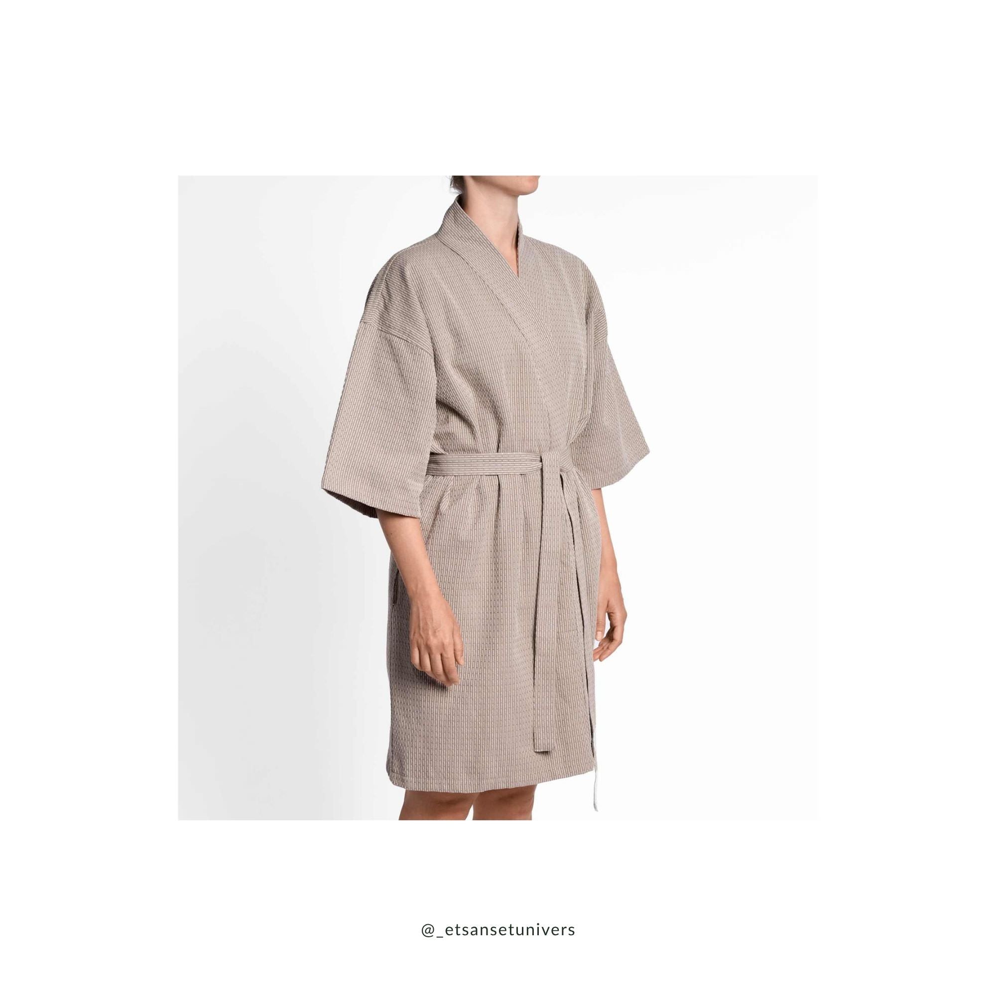 Piqué collection - Badekåbe - Clay stone