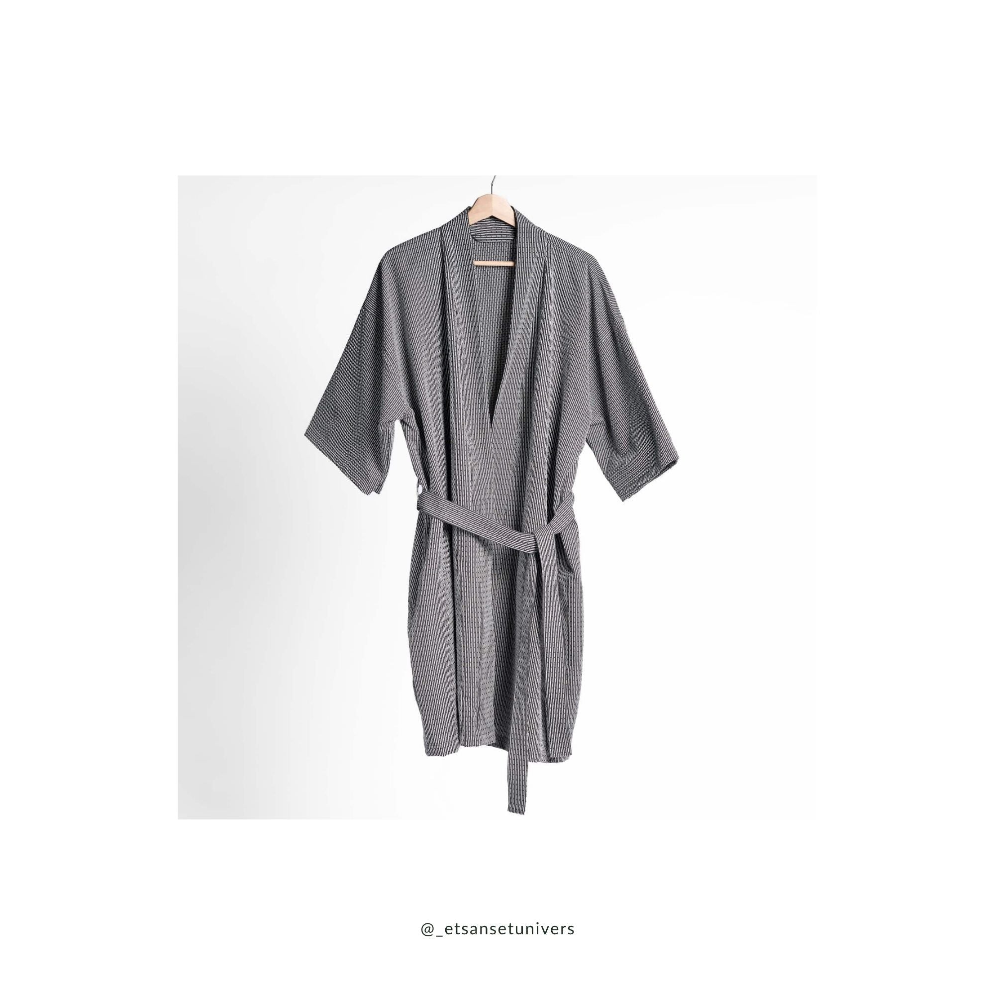 Piqué collection - Badekåbe - Evening grey