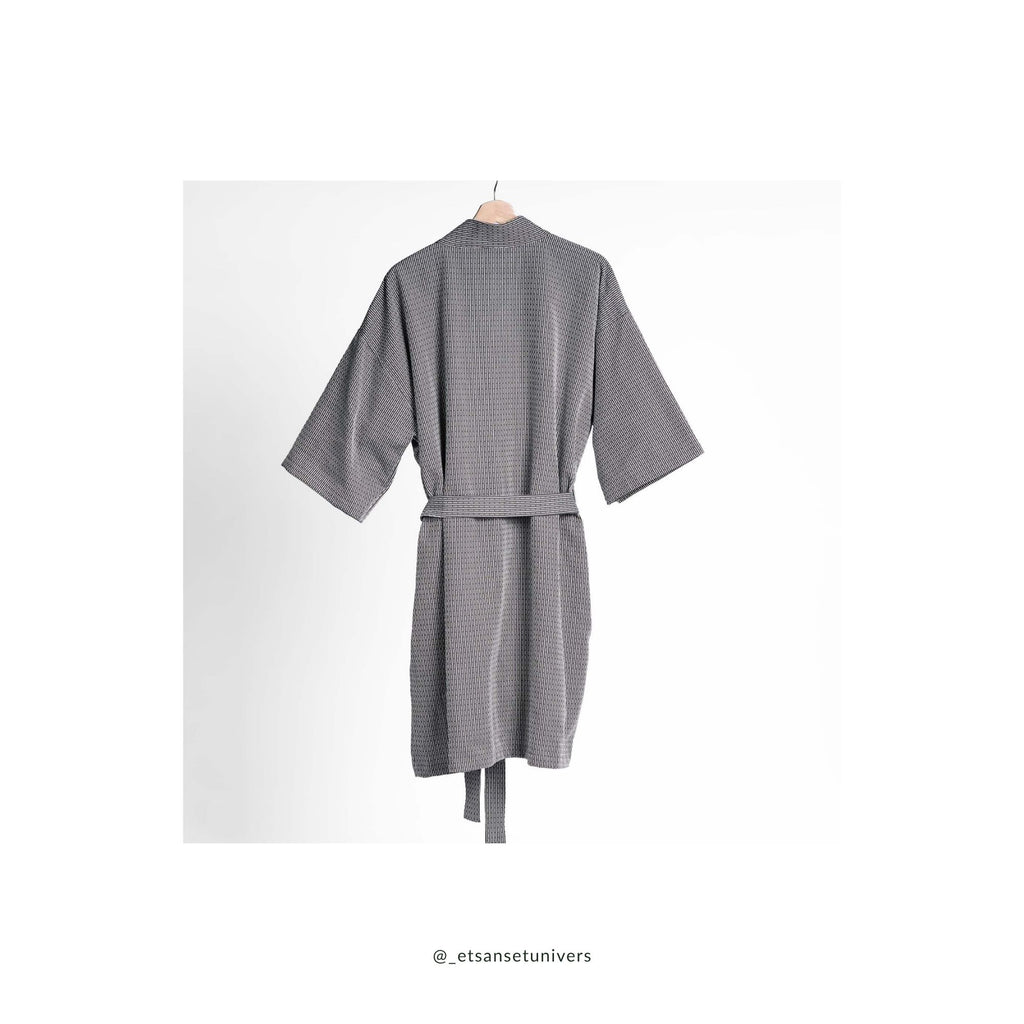 Piqué collection - Badekåbe - Evening grey