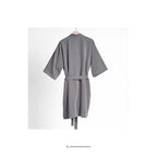 Piqué collection Bundle - Badekåbe + Tote bag - Evening grey