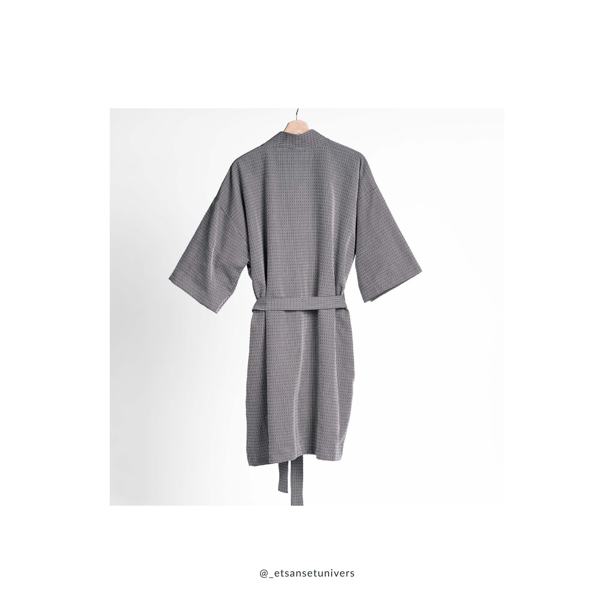 Piqué collection - Badekåbe - Evening grey