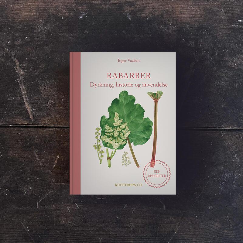 Bog om rabarber – historie og dyrkning - stiliseret – Et Sanset Univers
