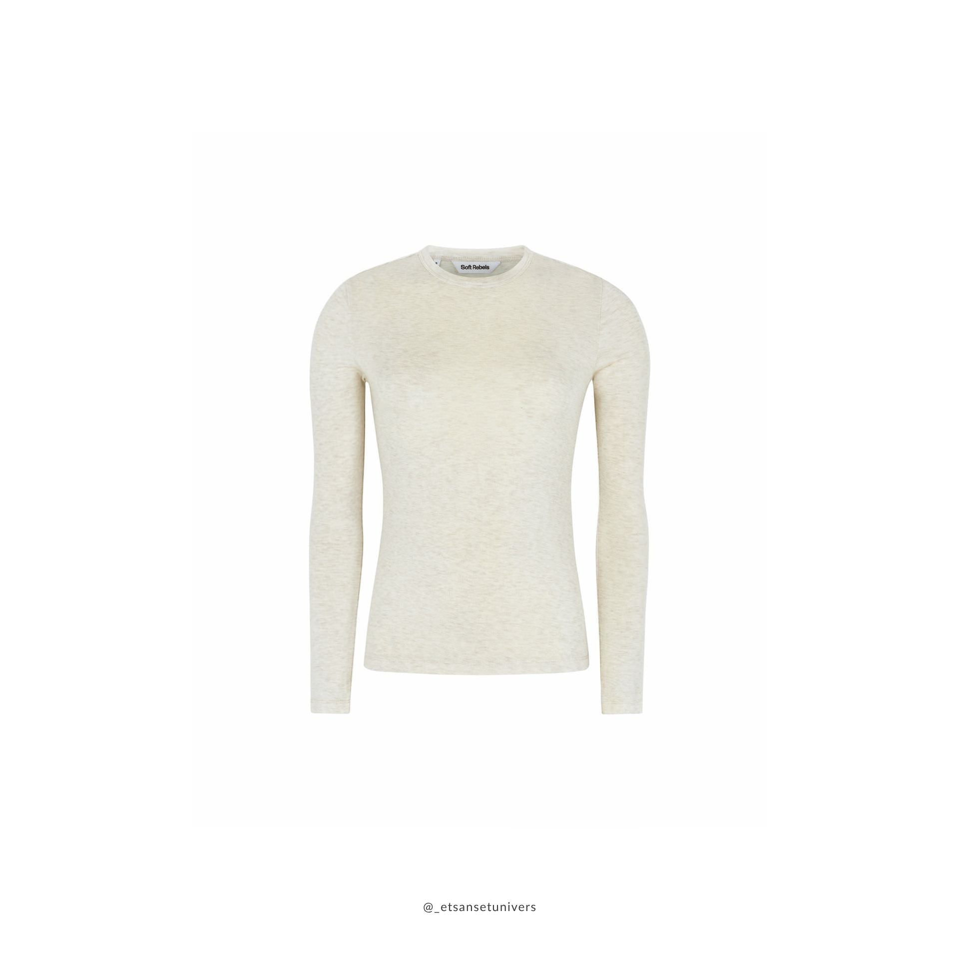 ⭐ Roman O-neck - Arctic Wolf melange
