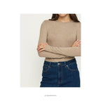 Roman O-neck - Silver Mink melange