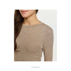 Roman O-neck - Silver Mink melange