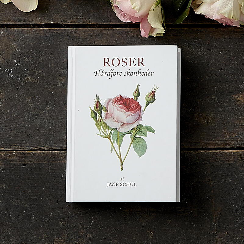 Bog om roser – dyrkning og anvendelse – stiliseret - Et Sanset Univers