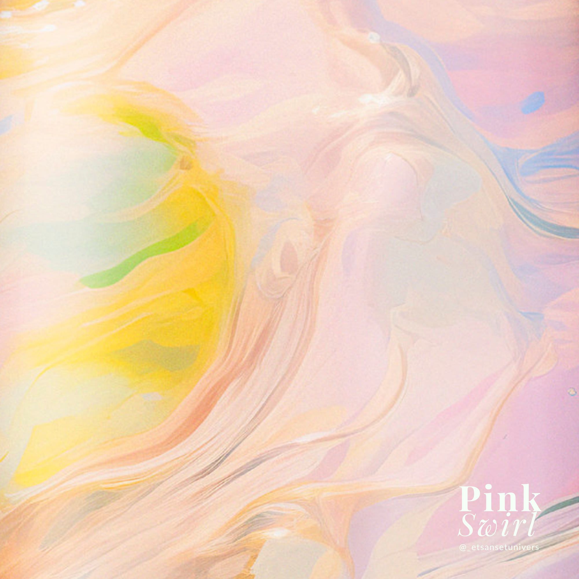 Farven på termoflasken pink pastel swirl - hos et sanset univers