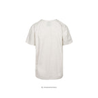 Troti t-shirt lysgrå meleret bagfra – blød bomulds t-shirt i 92% bomuld 8% elastane, ca. box-fit silhuet - Et Sanset Univers