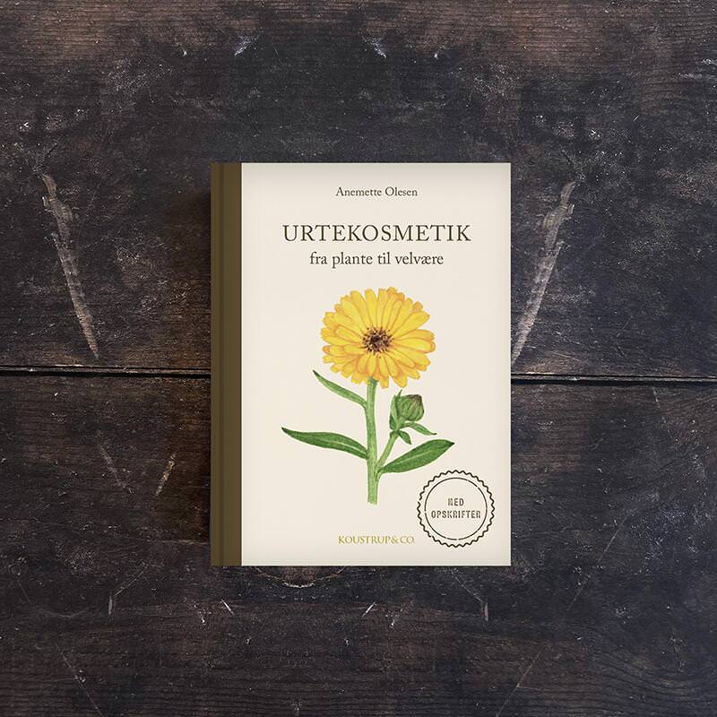 Bog om urtekosmetik og naturlig skønhed - stiliseret – Et Sanset Univers