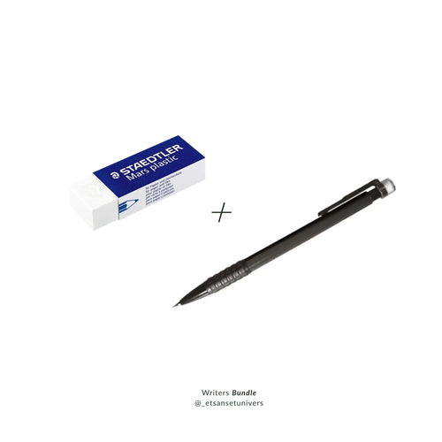 ⭐ Writers bundle - Stiftblyant + viskelæder