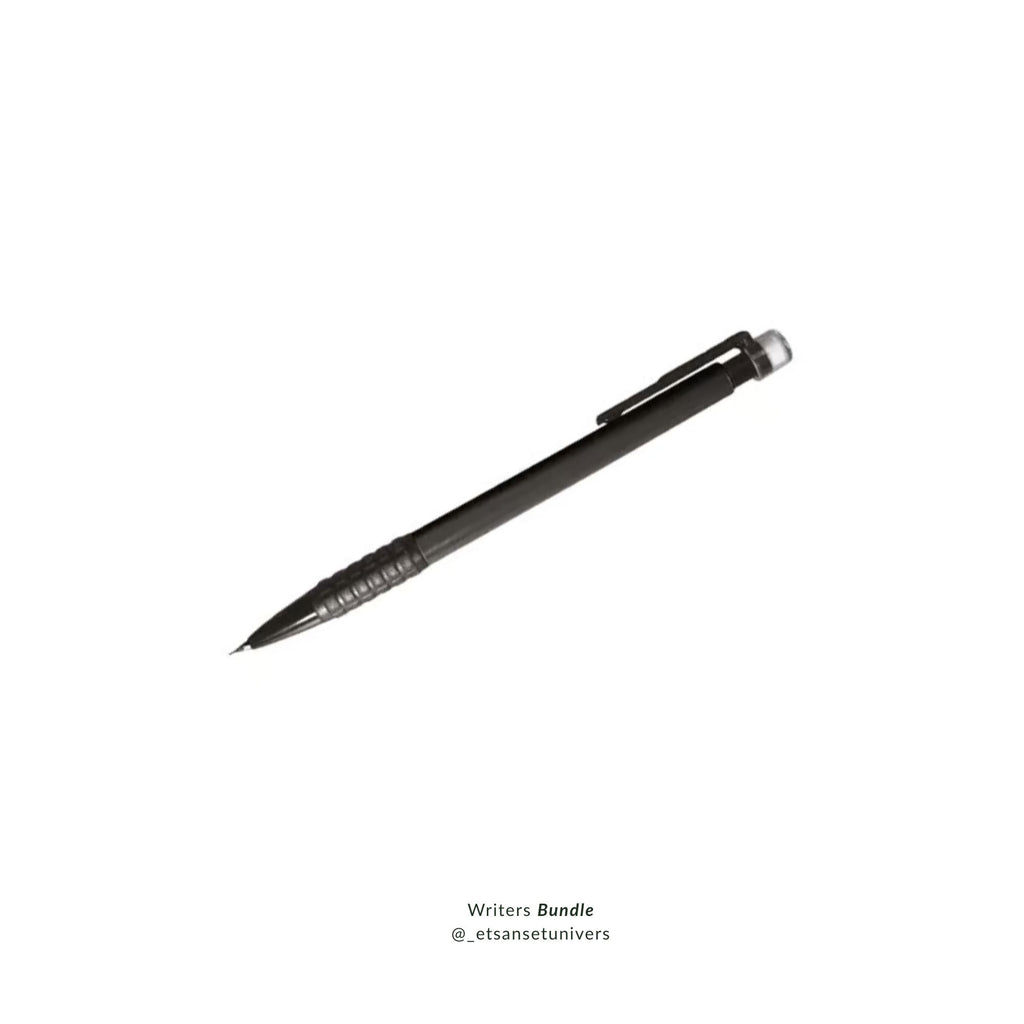 Stiftblyant - Sort med grib og viskelæder