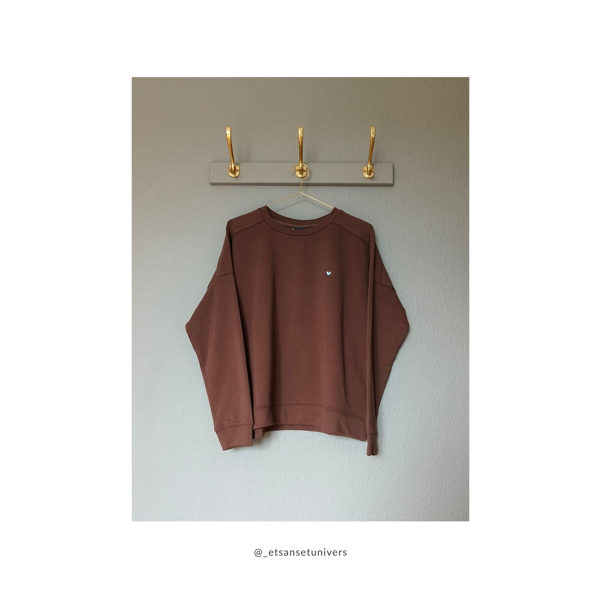 Sweatshirt - Chokolade brun