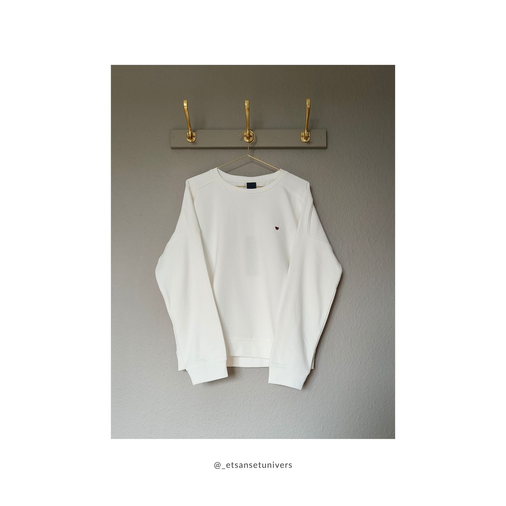 Sweatshirt - Elegant hvid