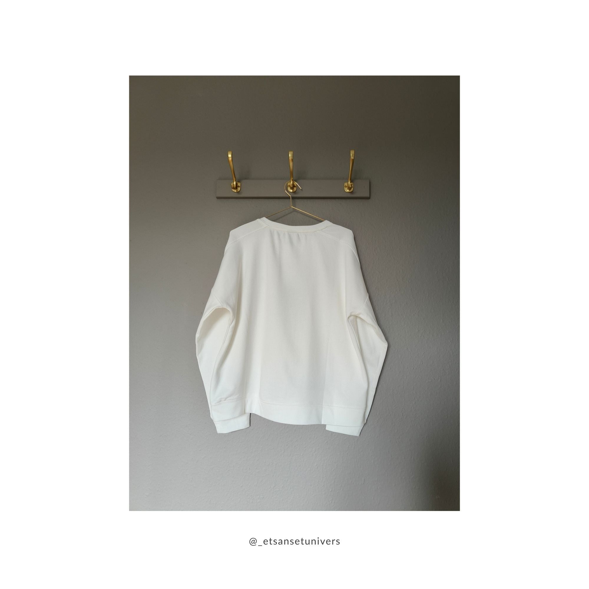 Sweatshirt - Elegant hvid