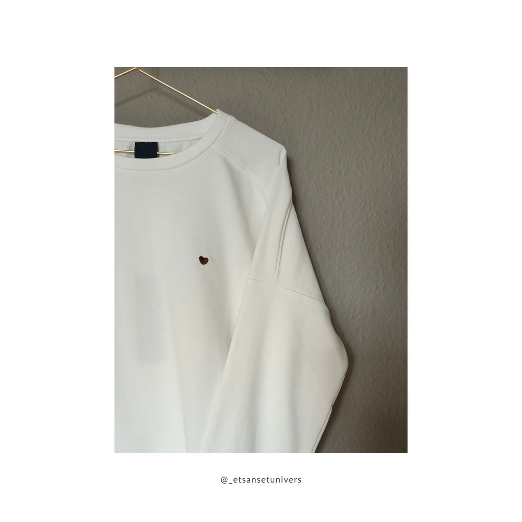 Sweatshirt - Elegant hvid