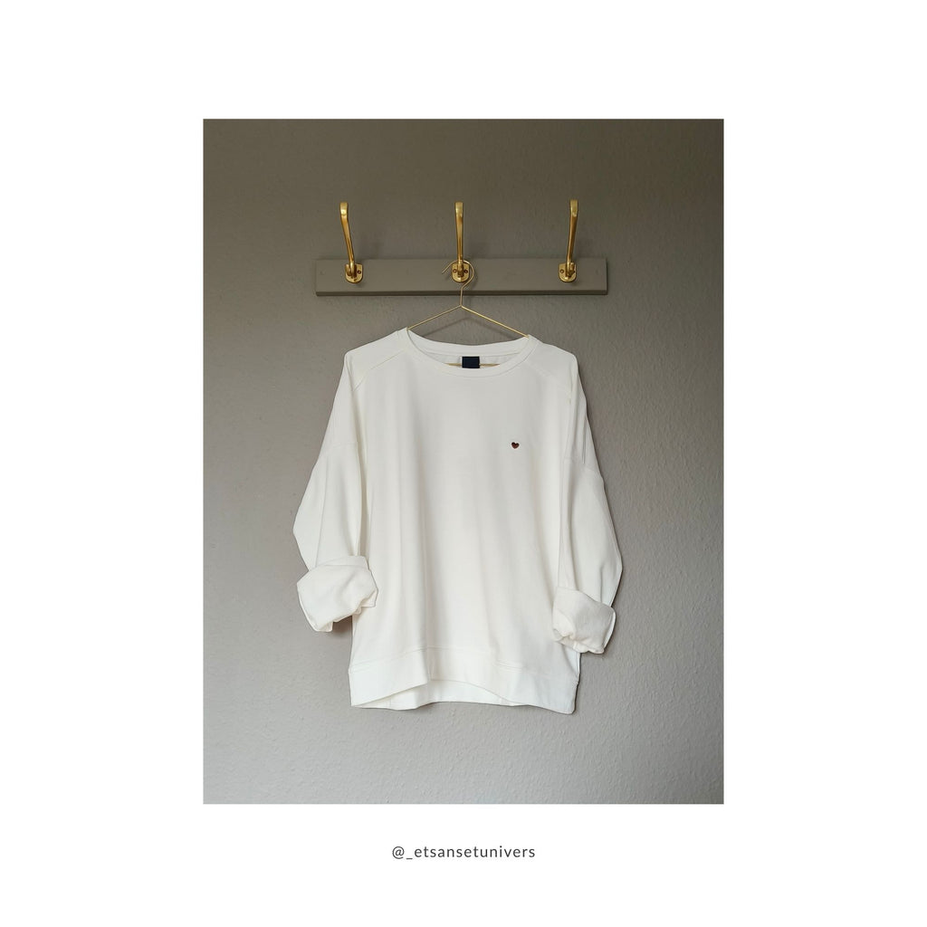 Sweatshirt - Elegant hvid