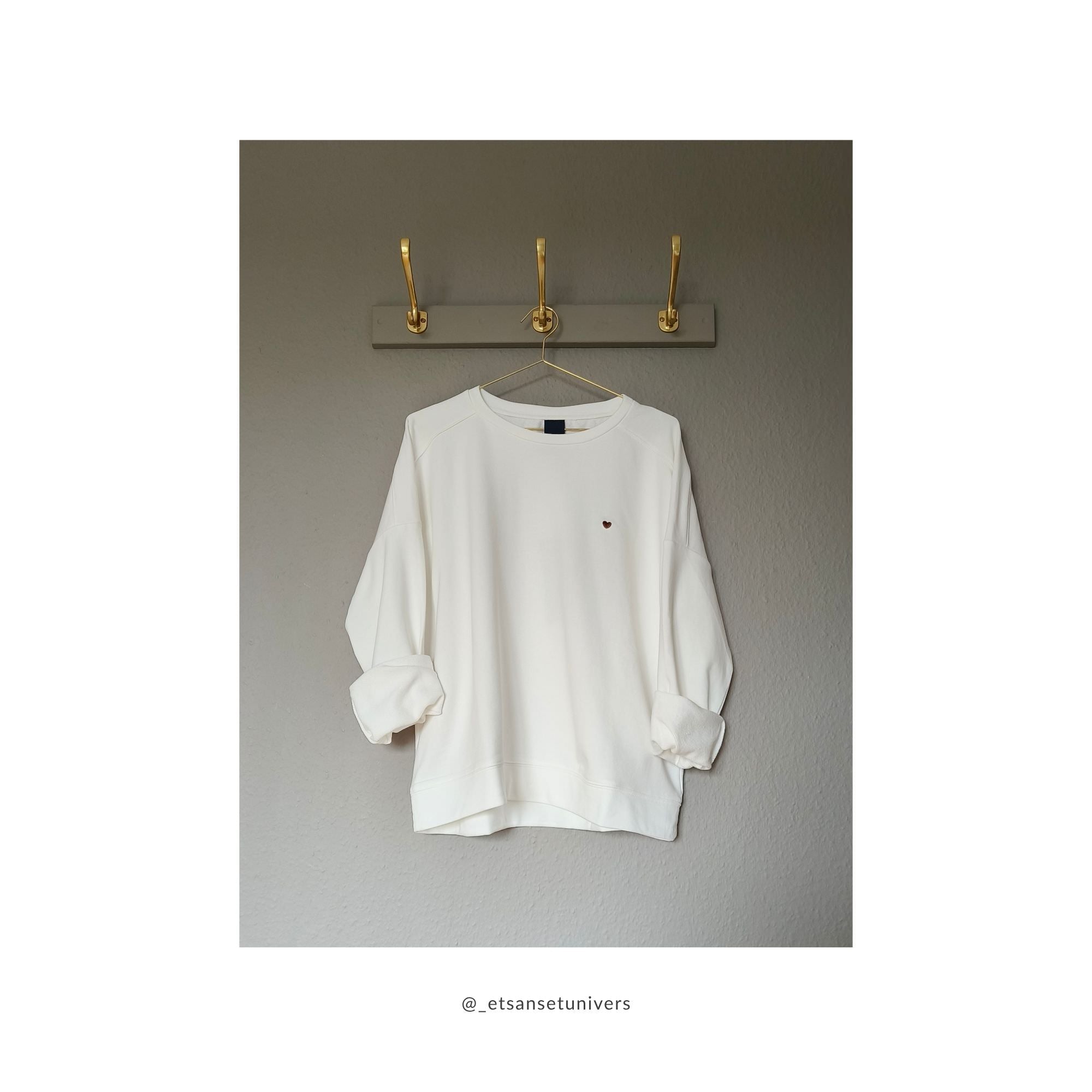 Sweatshirt - Elegant hvid